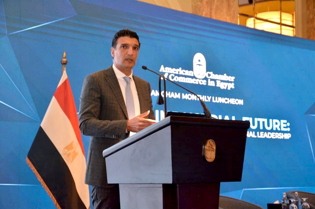 خلال الاجتماع الشهري لغرفة التجارة الأمريكية بالقاهرة  وزير الصناعة يستعرض مستجدات استراتيجية النهوض بالصناعة المصرية 2030 والمبادرات الجاري تنفيذها بالوزارة